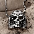 thumbnail image 6 of QQTDFG Stainless Steel Necklace Pendant Egypt Pharaoh Biker 23" 3.5MM Lobster B213-default, 6 of 7