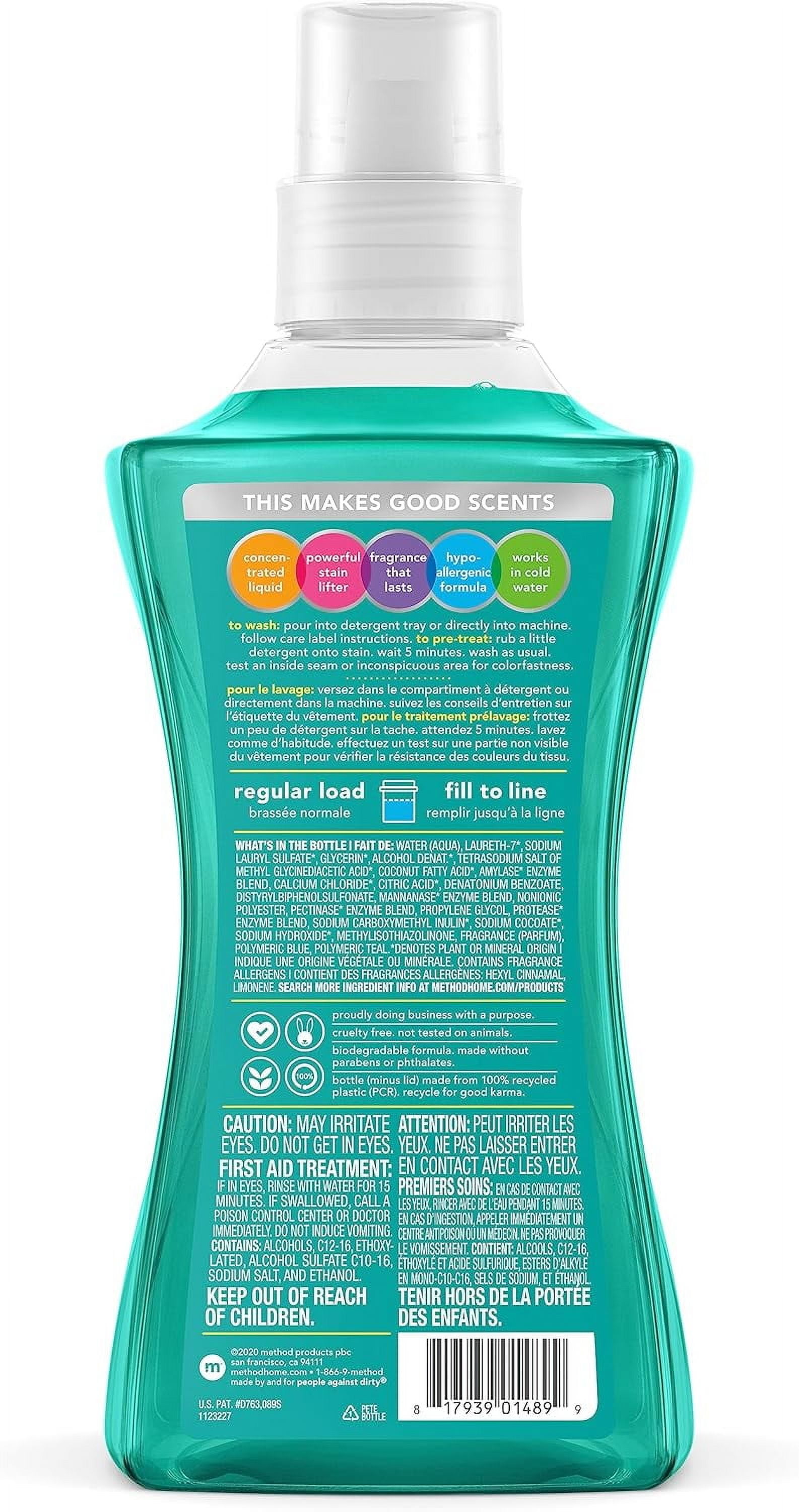 Method Laundry Beach Sage Variety Pack, 1 Laundry Detergent, 1 Fabric Softener, 53.5 oz Each, 2 CT