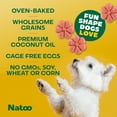 thumbnail image 5 of NATOO Biscuits for Small Dogs & Puppies Crunchy Dog Treats, Oats & Berry Healthy Natural Canine Biscuits, Rich in Omega 6, Prebiotics & Fibers, Antioxidants for Immunity (8 oz), 5 of 8