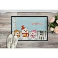 thumbnail image 2 of Carolines Treasures Merry Christmas Carolers Miniature Schanuzer Salt and Pepper Door Mat Indoor Rug or Outdoor Welcome, 2 of 2