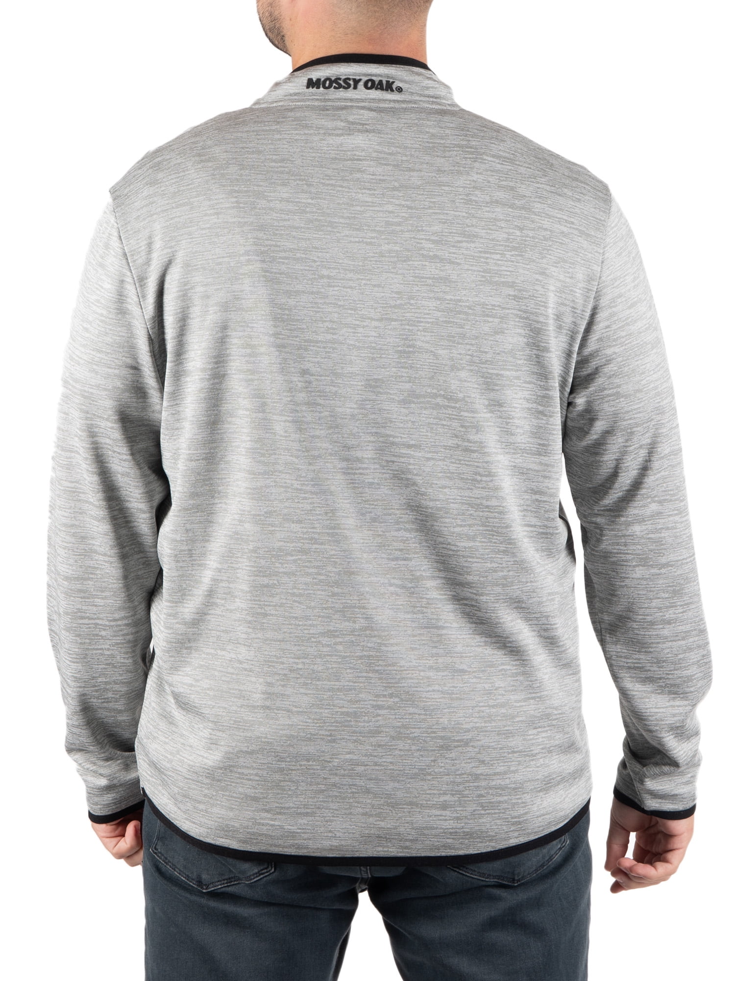 Mossy Oak Men's Fleece Quarter Zip Pullover Sweatshirt, Sizes S-2XL