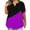 Purple, variant on Jgppe Womens Plus Size Tshirts V-Neck Blouse Loose Short Sleeve Blouse Casual Summer Tops Dailywear