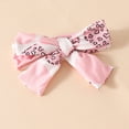 thumbnail image 5 of GYRATEDREAM Newborn Baby Girl Clothes Toddler Bee Print Long Sleeve Ruffle Romper Tops Floral Bell-Bottom Flare Pants 3pcs Fall Winter Outfits for 3-6M Pink, 5 of 8