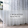 thumbnail image 6 of AUQ 2026 New Eva Shower Curtain Liner,72"Wx72"L,Pebble Design,Clear,Waterproof Clear Shower Curtain Liner Mildew Resistant for Bathroom,Shower,Home Use, 6 of 7