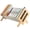 Yellow, variant on Mosawomo 16" Tilting Desktop Bookshelf, Wooden & Iron Book Organizer for Books, Magazines, CDs, Storage Shelf for Home, Office(Brown)