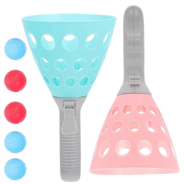 Interactive Catching Cup Outdoor Ball Launcher for Garden Games Family Fun Improves Coordination and Catching Skills Random Color
