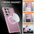 thumbnail image 2 of Dteck for Samsung Galaxy S24 Ultra Case with Magnetic, Compatible with MagSafe, Military Drop Protection Slim Translucent Matte Shockproof with Anti-Fingerprint Phone Case,Pink, 2 of 8