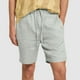 thumbnail image 2 of Pantalones de Hombre Elástico Cintura Músculo Casual Imitación Algodón Lino Textura Atado Cinco Cuartos de Pantalones Cortos, 2 of 9