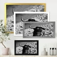 thumbnail image 4 of Designart 'Black and White Portrait Of A Spanish Bull II' Farmhouse Framed Art Print, 4 of 4