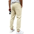 thumbnail image 4 of Kalauyu Men's Tapered Sweatpants Casual Pants Elastic Waist Athletic Jogger Sweat for All Seasons, 4 of 7