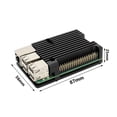 thumbnail image 2 of Estuche para Raspberry Pi 3 Modelo B B+ Caja de aluminio con doble ventilador de refrigeración, 2 of 6