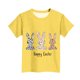 thumbnail image 4 of Blusas y camisas de manga corta con cuello redondo Camiseta estampada de manga corta de Pascua para niños Cuello redondo Manga corta Casual Versátil Para niñas Niños Top de poliéster, 4 of 5