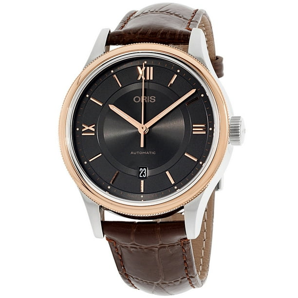 Oris Oris Classic Black Dial Leather Strap Men's Watch 73377194373LS