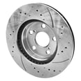 thumbnail image 6 of Funire Front Brake Kit for Toyota Prius 2004 2005 2006 2007 2008 2009 Drilled & Slotted Disc Brake Rotors Ceramic Brakes Pads Replacement Brake Pad and Rotor Kits: 10.04" inch Rotor, 6 of 11