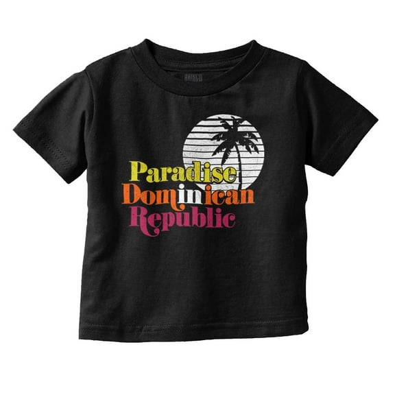 Dominican Republic Paradise DR Beach Toddler Boy Girl T Shirt Infant Toddler Brisco Brands 6M