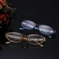 thumbnail image 3 of 2 Pairs Womens Retro Reading Glasses Spring Hinge Oval Elder Readers, 3 of 5
