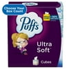 Puffs Ultra Soft Non-Lotion Facial Tissue, 4 Mega Cubes, 72 Facial Tissues Per Cube
