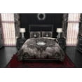 thumbnail image 3 of Gothic Bed Cover, Duvet or Comforter, Goth Bedding Set, Bedroom Decor, Grim, 3 of 7