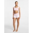 thumbnail image 2 of No Boundaries Bralette and Foldover Shorts Sleep Set, 2-Piece, Women's XS-XXL, 2 of 5