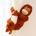 thumbnail image 3 of Gorilla ape figurine, realistic small monkey bag, plush toy, 3 of 4