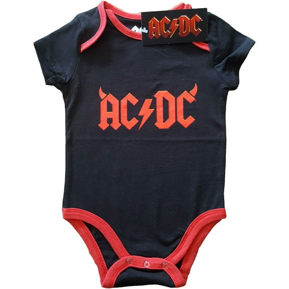Baby Boys' AC/DC Horns Bodysuit 0 - 3 Months Black