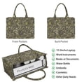 thumbnail image 2 of Large Capacity Tote Bag,Olive Green Camo Mottled Pattern Handbag Fashion Luxury Tote Bag,15.7"x13"x 5.1" Inches,Laptop Compatible, 2 of 6