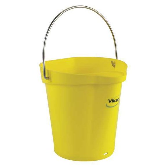 Vikan Hygienic Bucket,1 1/2 gal,Yellow 56886