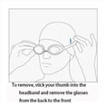 thumbnail image 4 of Gafas de Natación Rosas Tapones para los Oídos Integrados Gafas de Natación Impermeables y Antivaho para Hombres y Mujeres (Luz ), 4 of 5