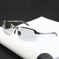 thumbnail image 2 of Polarized Day And Night Vision Glasses Metal Frame Resin Lenses For Driving And Fishing Sunglasses Black UV400, 2 of 4