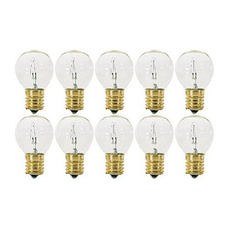 1/2 Intermediate Screw E17 Base - Pack Of 10 40S11/N/C 40 Watt S11 E17 Intermediate Base Hi-Intensity Light Bulbs, Clear