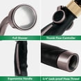 thumbnail image 5 of Restmo 24 Inch Metal Watering Wand, Gentle Shower Sprayer with Thumb Flow Control, Heavy Duty Garden Hose Wand for Hanging Baskets, Shrubs, Flowers, Brown, 5 of 7