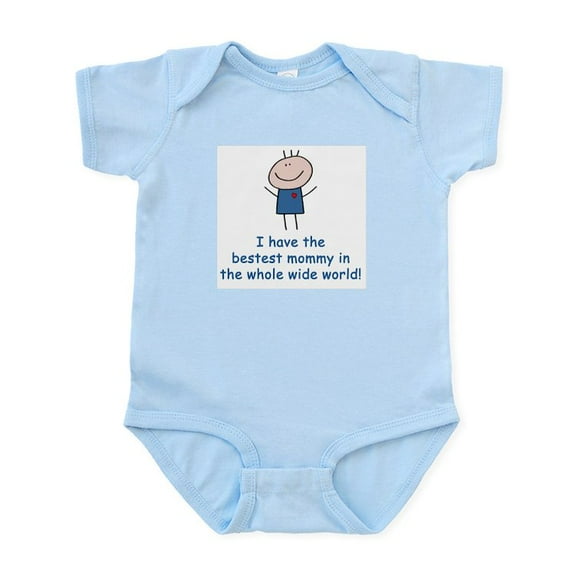 CafePress - Bestest Mommy Infant Bodysuit - Baby Light Bodysuit, Size Newborn - 24 Months