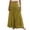 Army Green, variant on Linen Skirts for Women Summer Boho Maxi Skirt A Line Pleated High Waisted Flowy Skirt, M