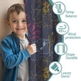 thumbnail image 3 of Blackout Kids Curtains,Pioneer Flower Floral Print Pattern Childrens Insulated Curtains Set Of 2,Bedroom Essentials,Toddler Room Decor 42"x54", 3 of 5