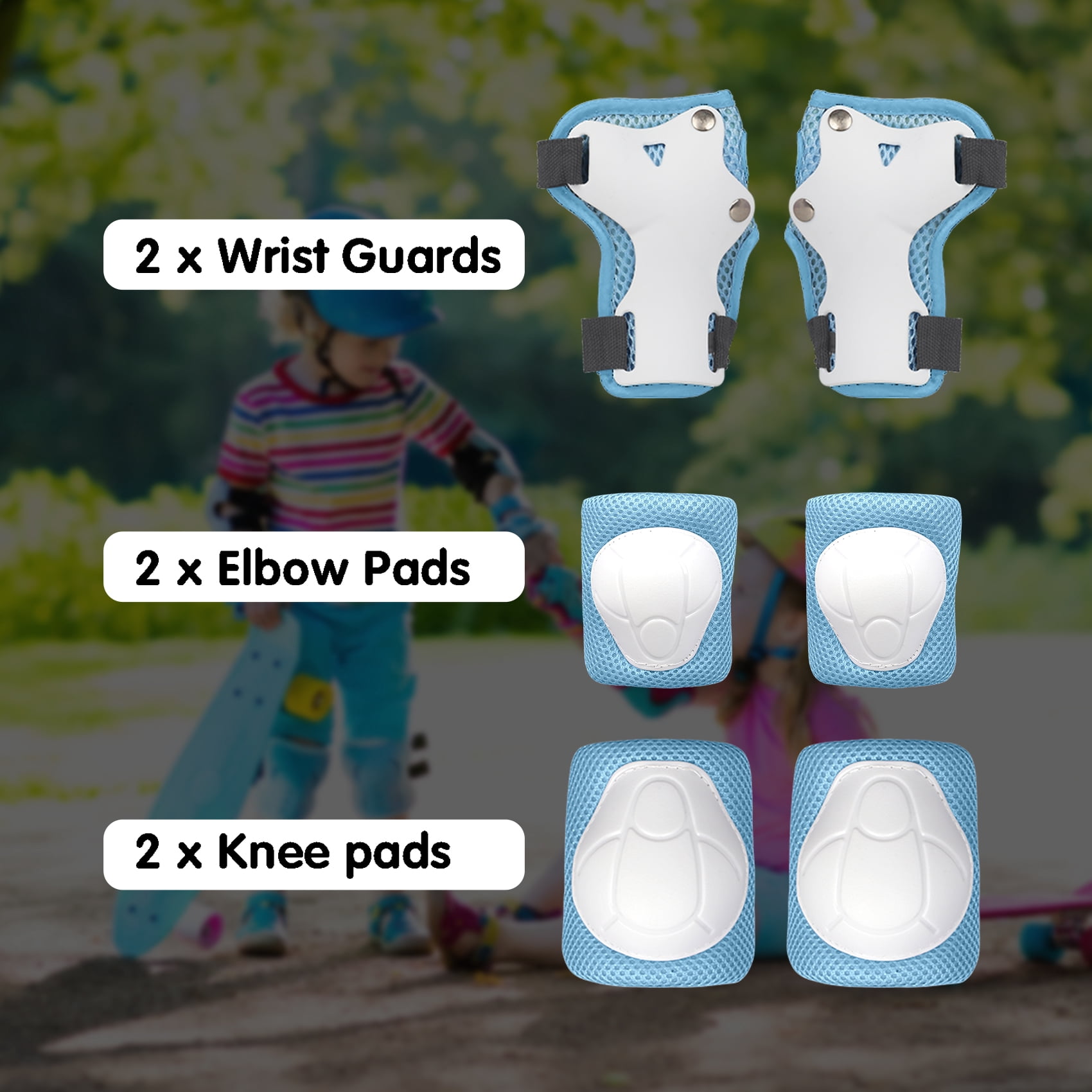 Atphfety Toddler Kids Bike Helmet Set with LED Light