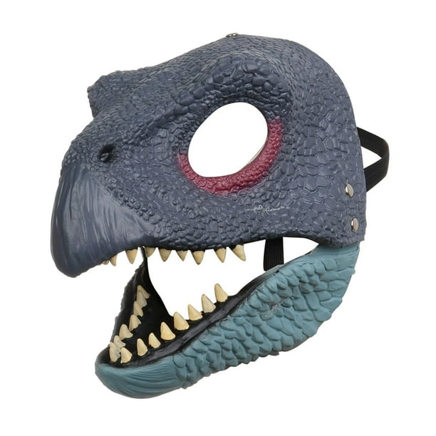Novedad cara de dinosaurio Mandíbu móvil cara de cabeza de látex cara de juego de roles para accesorios de disfraces Disfraces de Hugo Cubierta de dinosaurio