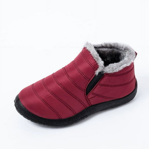 Zapatos de algodón cálidos de invierno para mujer, zapatos de algodón con suela suave, zapatos de mujer, zapatos de hombre, botas de nieve, botas de algodón