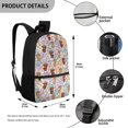 thumbnail image 5 of Uourmeti Cowboy Horse Tie Dye Print Everyday Backpack, Smooth Zippers School Bag 17 Inch Soft Skin Friendly School Backpack for Travel Shopping, 5 of 6