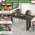 thumbnail image 3 of Uforic 70" Wood Dining Table for 6-8 Person, Farmhouse Rectangle Dining Table withHeavy Duty Leg, Kitchen Table for Gathering, Kitchen, Dining Living Room, Gray, 3 of 8