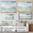 thumbnail image 4 of Designart "Minimalist Scenery Along The Coastal Beach V" Coastal Ocean Floater Framed Wall Art Prints, 4 of 5