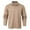 F76-Khaki, variant on FYDUU Mens Classic Golf Shirt Men's Trendy Fall Winter Tops Texture Long Sleeve Polo Shirts Men's Sports Shirt Stylish Golf Shirts