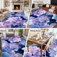 thumbnail image 5 of Spring Purple Hydrangea Area Rugs 5'x7', Washable Small Throw Rugs for Laundry Room Playroom, Country Flowers Garden Plants Indoor Outdoor Rug Non-Slip Low Pile Carpet Runner Reversible Floor Mats, 5 of 8