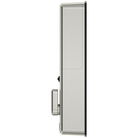 Lockly - Secure Pro Smart Lock Wi-Fi Replacement Deadbolt with 3D Biometric Fingerprint/Keypad/Voice Control Access - Satin Nickel