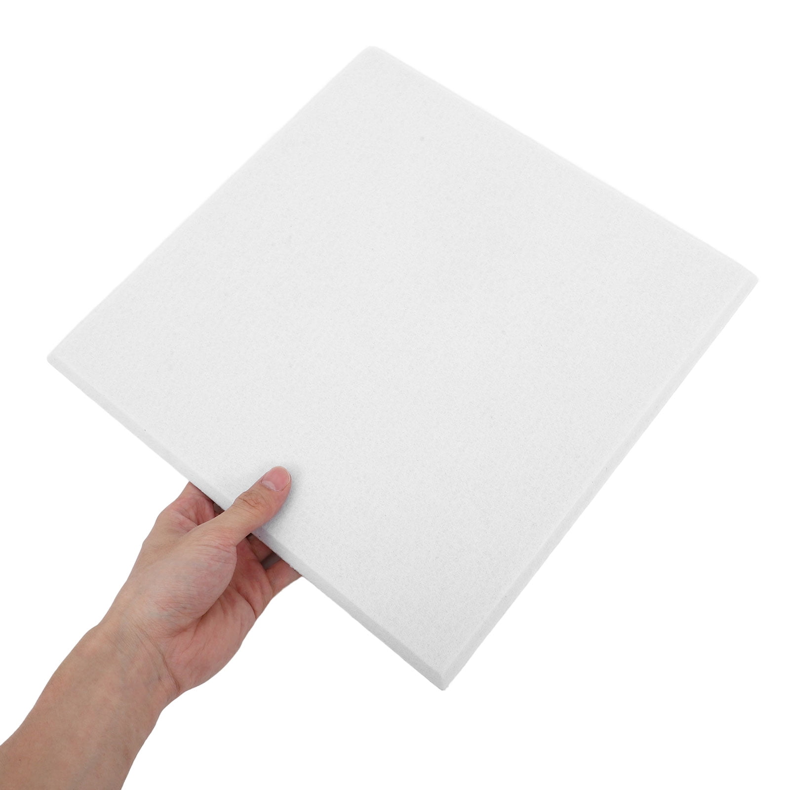 PartyKindom 6Pcs Felt Bulletin Boards White for Photo Display Message Board Wall Hanging with Acoustic Panels