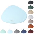thumbnail image 2 of Coofit Faux Leather Placemat Waterproof Triangular Table Mat Table Placemat for Kitchen, 2 of 10