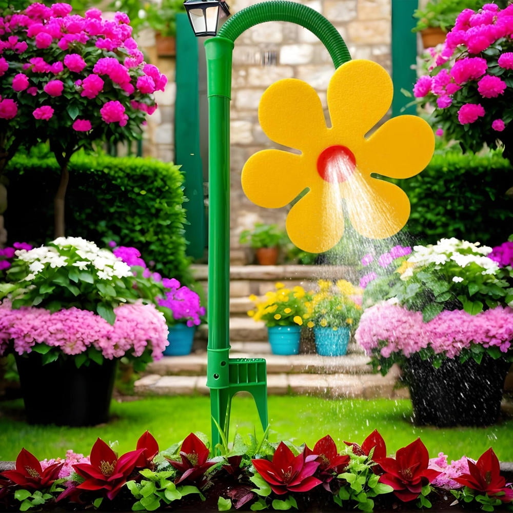 Ksruee Lawn Sprinkler Daisy Flower Sprinkler for Kids Outdoor Play 360 Degree Rotating Yard Water Toy Irrigation Tool Backyard Game for Outdoor Yard Decor Kids Dogs Playing reliable