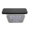 thumbnail image 4 of Reloj Despertador ANGGREK con carga Inalámbrica de 10 W Pantalla LED Digital Clara con Indicador de Temperatura para Oficina de Cabecera del dormitorio, 4 of 8