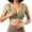 Green, variant on Bras For Senior Sagging Tank Bra Front Button Design Comfortable And Breathable Large Bra