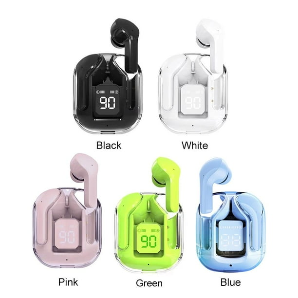 Audífonos inalámbricos Audífonos digitales transparentes 5.3 compatibles con Bluetooth (Azul)