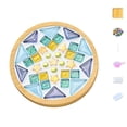 thumbnail image 2 of LSLJS Crafts Mosaicss Tile Set Wooden Cup Mats Mixed Color Mosaicss Set Crafts Pack 6ml, 2 of 4